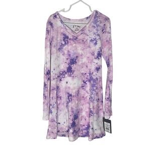 NWT Target Art Class Lavender Tie-Dye Long Sleeve Dress girls size small 6/7